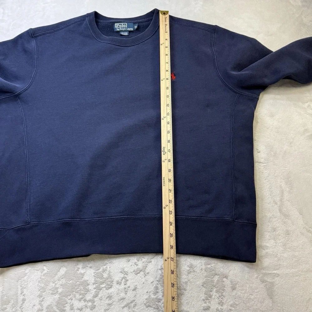 Polo‎ Ralph Lauren Sweatshirt XL Navy Crewneck Pony Logo Pullover